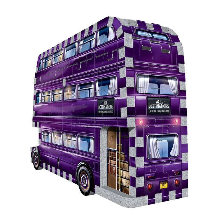 Wrebbit3D Harry Potter Mini Knight Bus 130-Piece Jigsaw Puzzle - Image 2