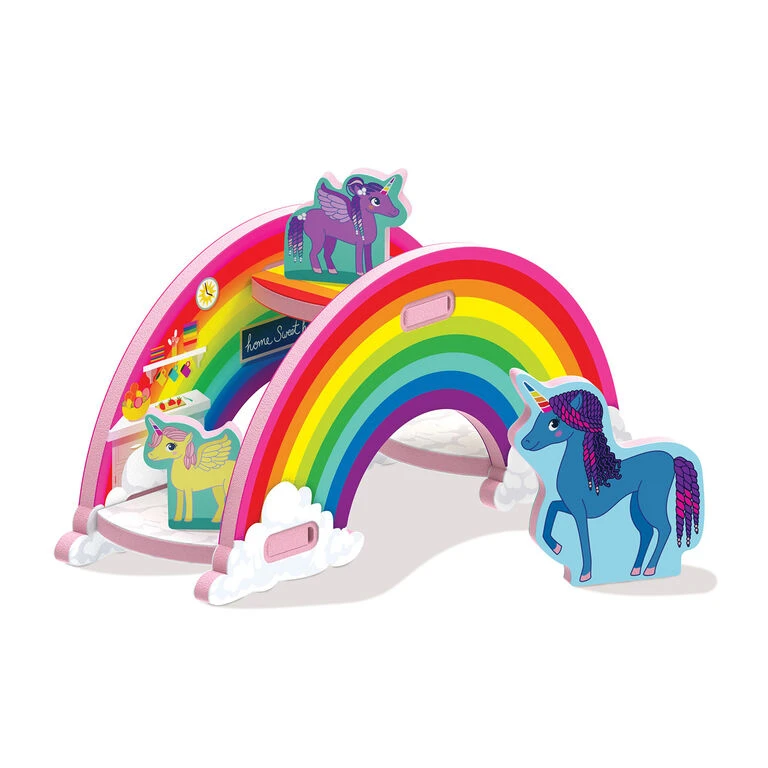 Storytime Toys 3D Unicorn Rainbow House Play Puzzle - Image 2