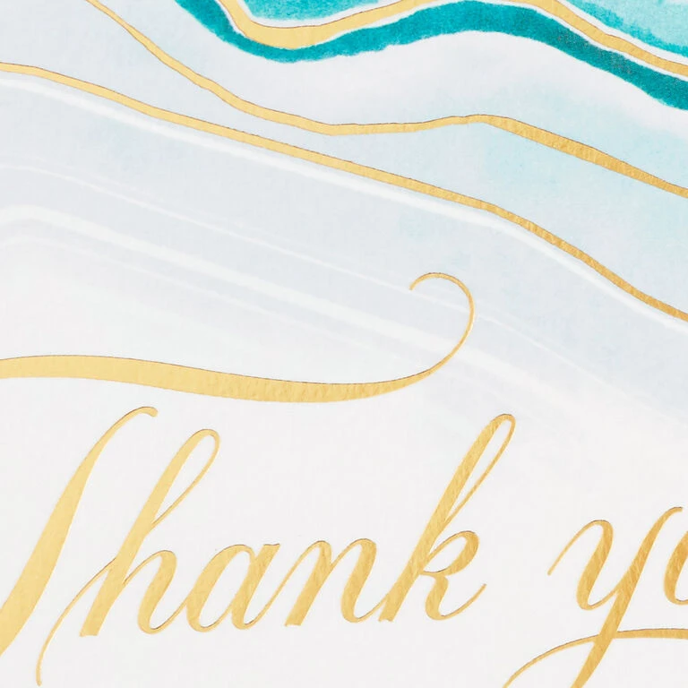 Hallmark Abstract Waves Boxed Blank Sympathy Thank-You Notes, Pack Of 20 - Image 4