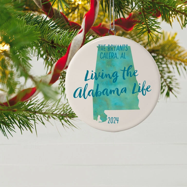 Hallmark Alabama Personalized State Ornament - Image 2