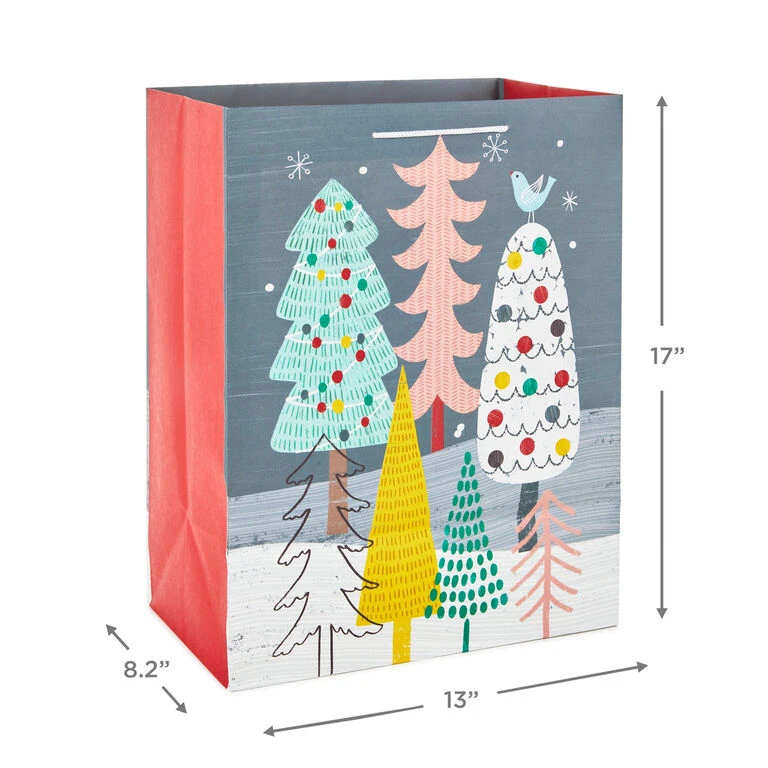 Hallmark 17" Assorted Mod Designs 3-Pack XXL Christmas Gift Bags - Image 3