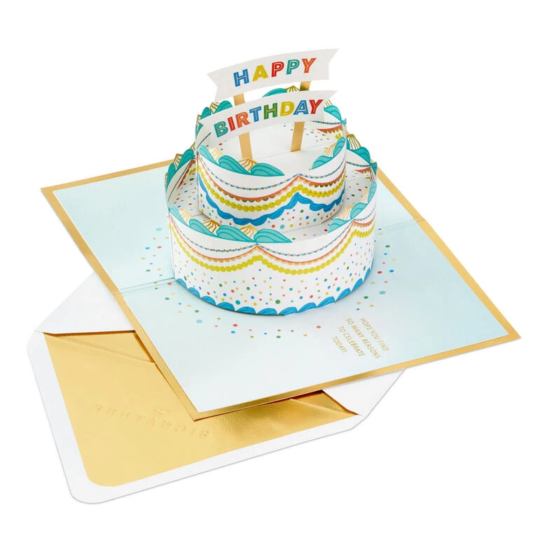 Hallmark Celebrating You Cake 3D Pop-Up Birthday Card - Image 2