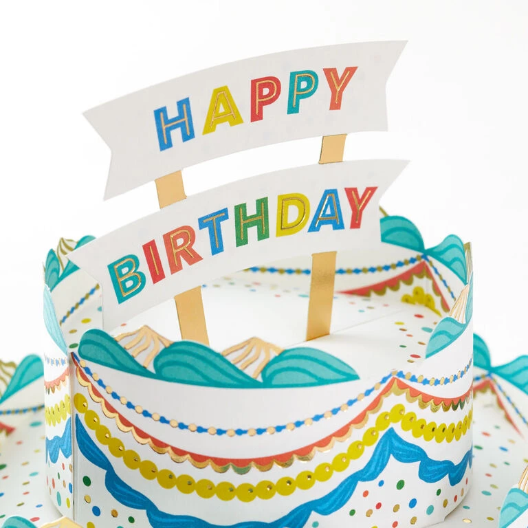 Hallmark Celebrating You Cake 3D Pop-Up Birthday Card - Image 4