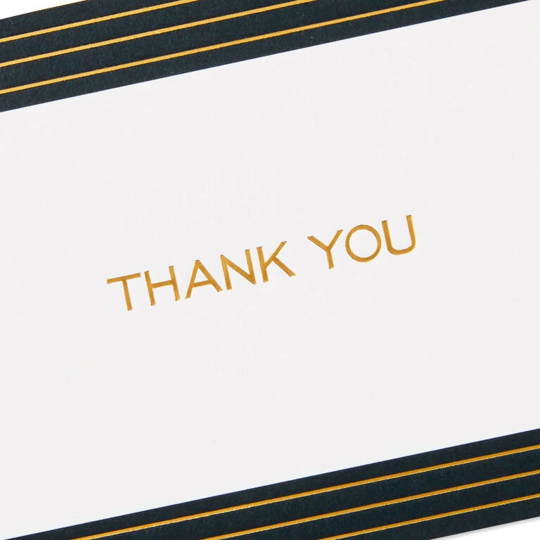 Hallmark Black And Gold Bulk Blank Thank-You Notes, Pack Of 50 - Image 6