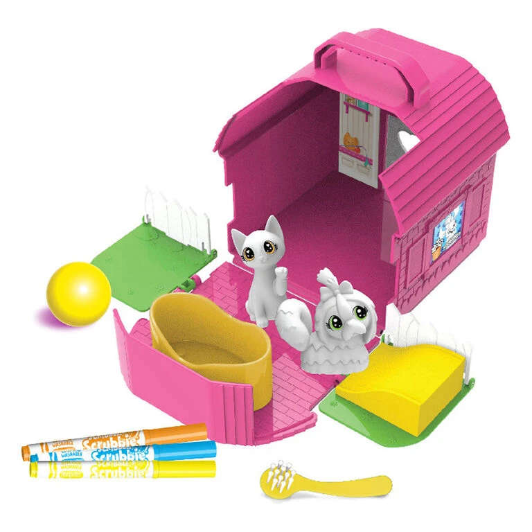 Crayola Scribble Scrubbie Pets Backyard Bungalow Coloring Set - Image 2