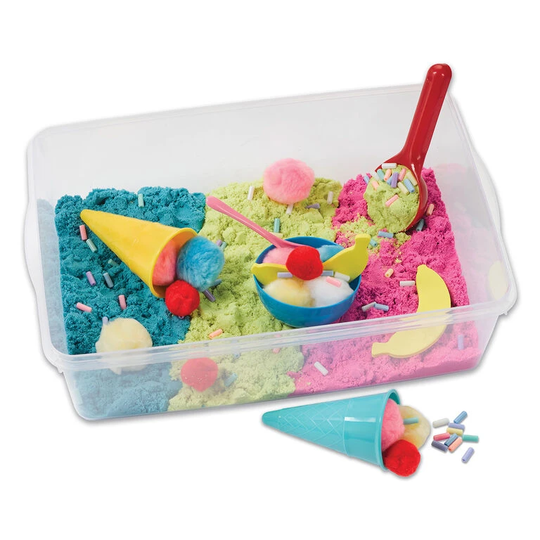 Faber-Castell Creativity For Kids Sensory Bin Ice Cream Shop Play Set - Image 3