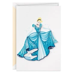 Hallmark Disney Princess Cinderella You Sparkle Quilled Paper Handmade Card