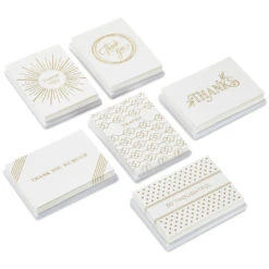 Hallmark Elegant Dimensions Boxed Blank Thank-You Notes Assortment, Pack Of 120