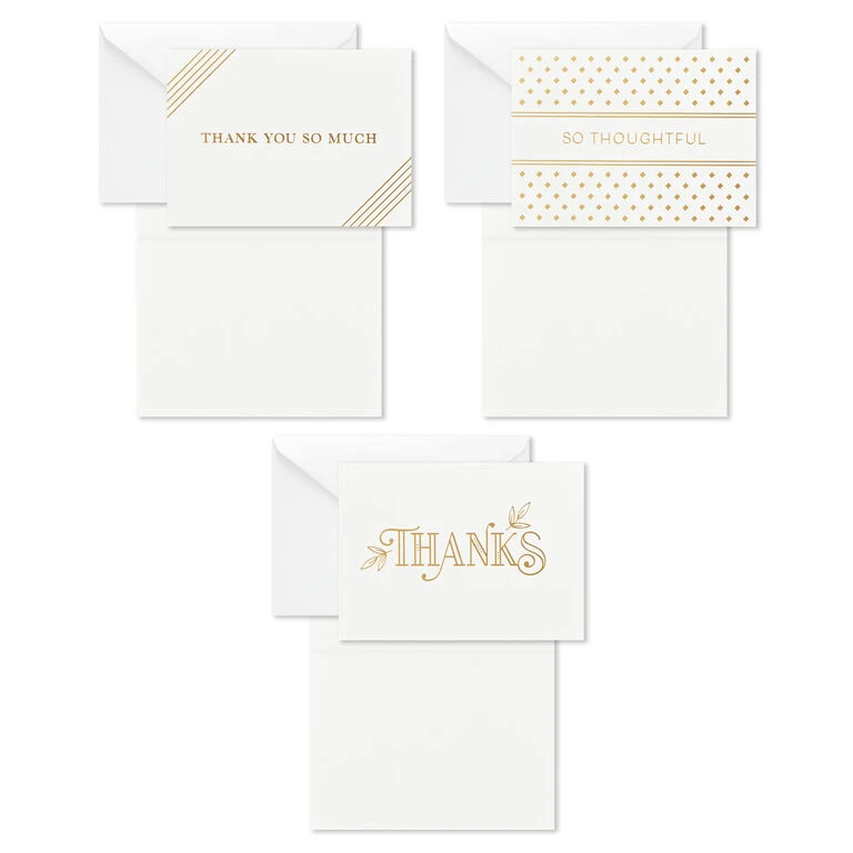 Hallmark Elegant Dimensions Boxed Blank Thank-You Notes Assortment, Pack Of 120 - Image 3