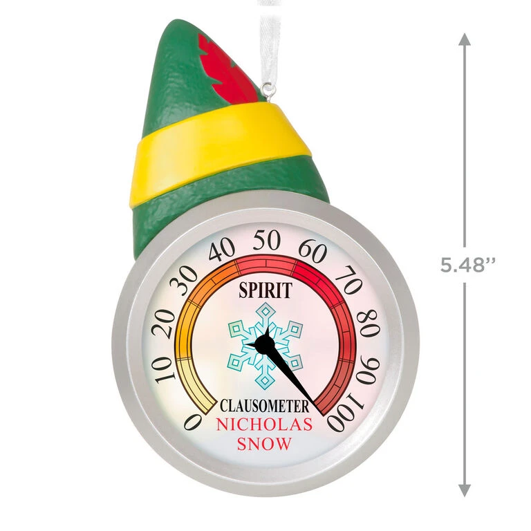 Hallmark Elf™ Clausometer Personalized Ornament With Light - Image 3