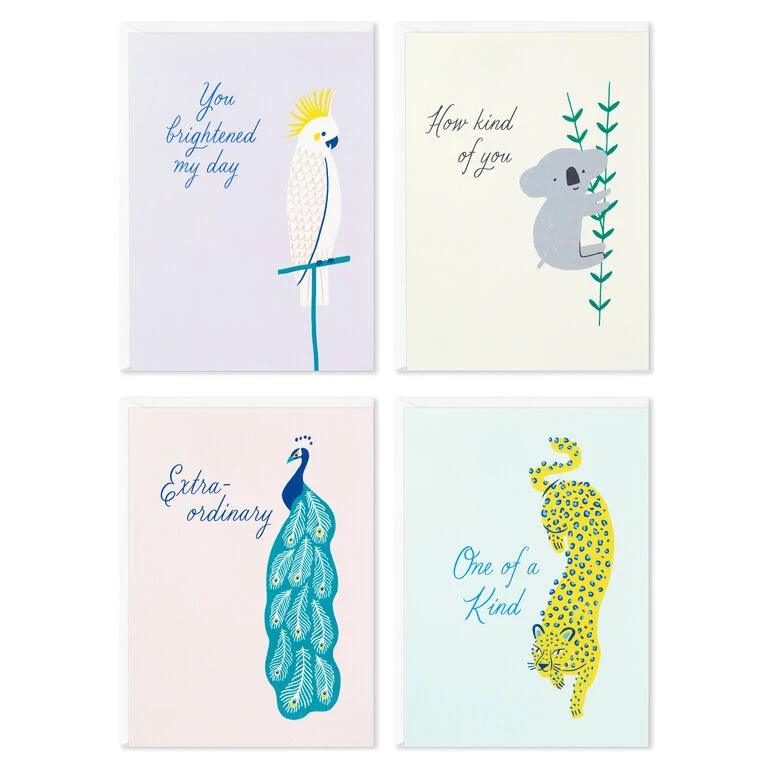 Hallmark Exotic Animals Assorted Blank Thank-You Notes, Pack Of 48 - Image 2