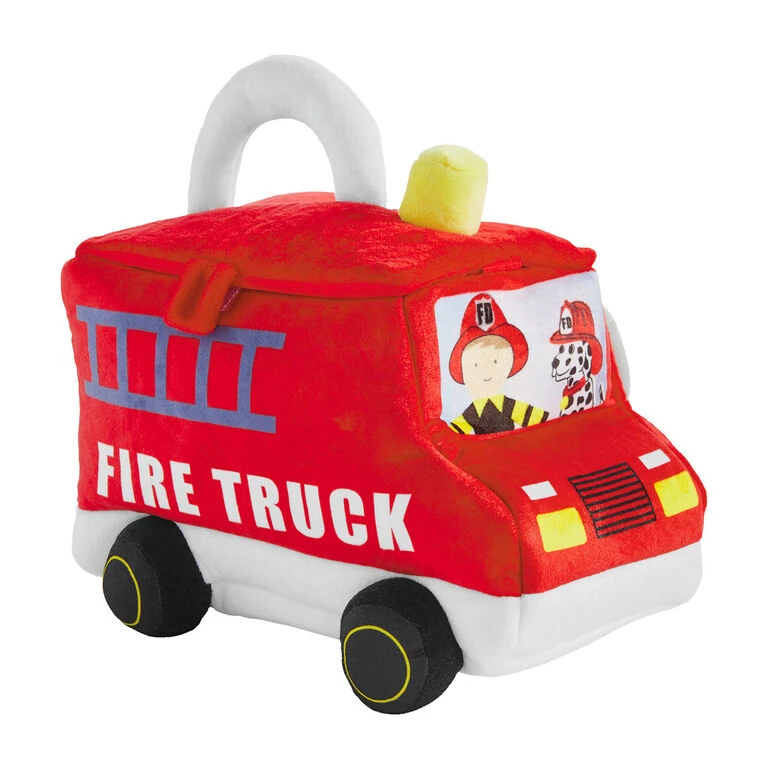 Mud Pie Fire Truck Plush Toy Set, 6 Pieces - Image 2