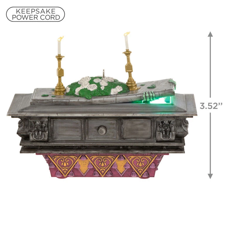 Hallmark Disney The Haunted Mansion Collection The Coffin In The Conservatory Ornament With Light And Sound - Image 3