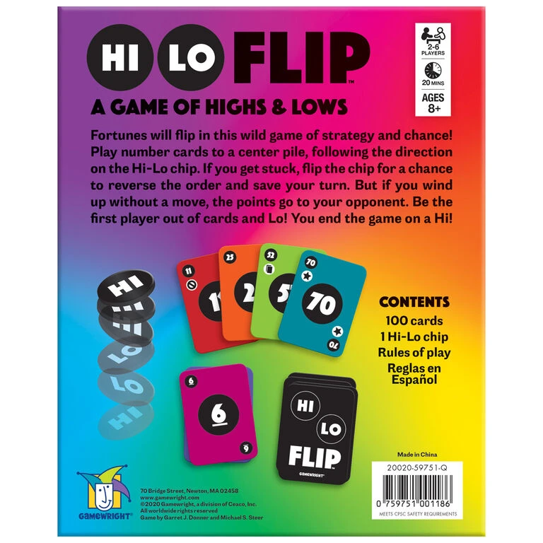 Hi Lo Flip Card Game - Image 3