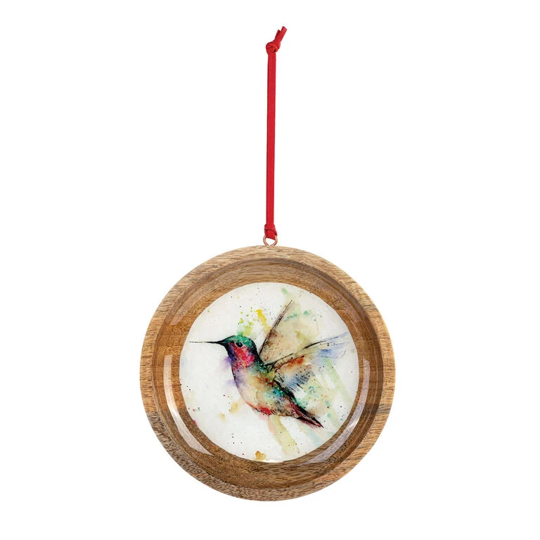 Hummingbird Wood Ornament