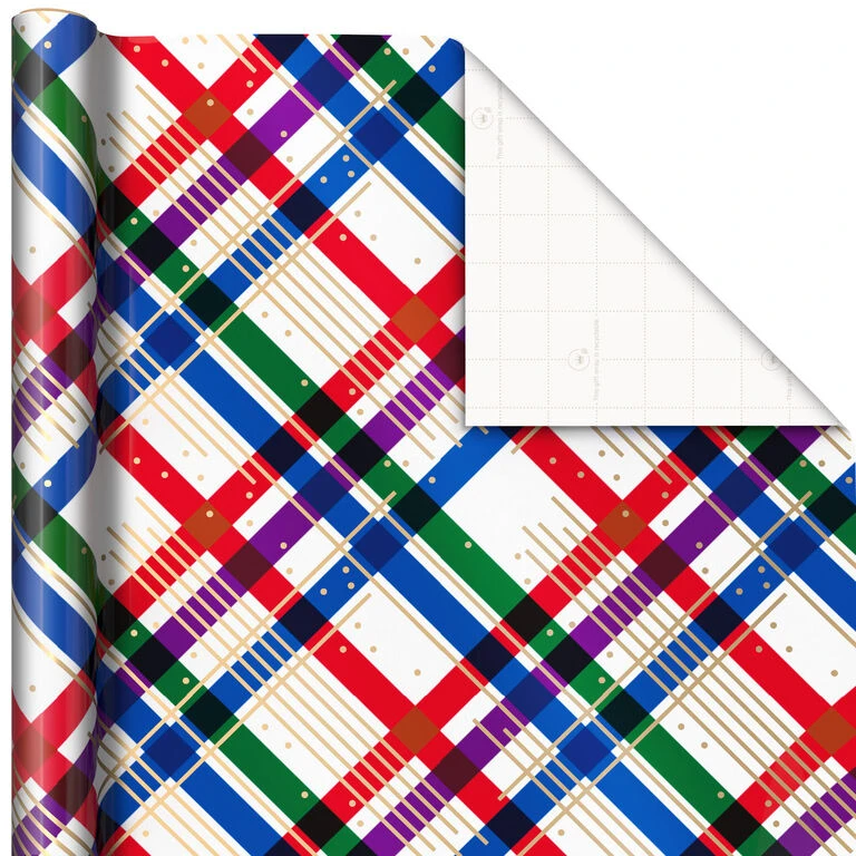 Hallmark Jewel Tones Assorted 3-Pack Christmas Wrapping Paper, 120 Sq. Ft. - Image 5