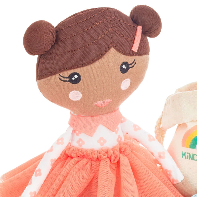 Hallmark Little World Changers™ And Kind Culture Co. The Doll Kind Dark Skin Girl, 12" - Image 2