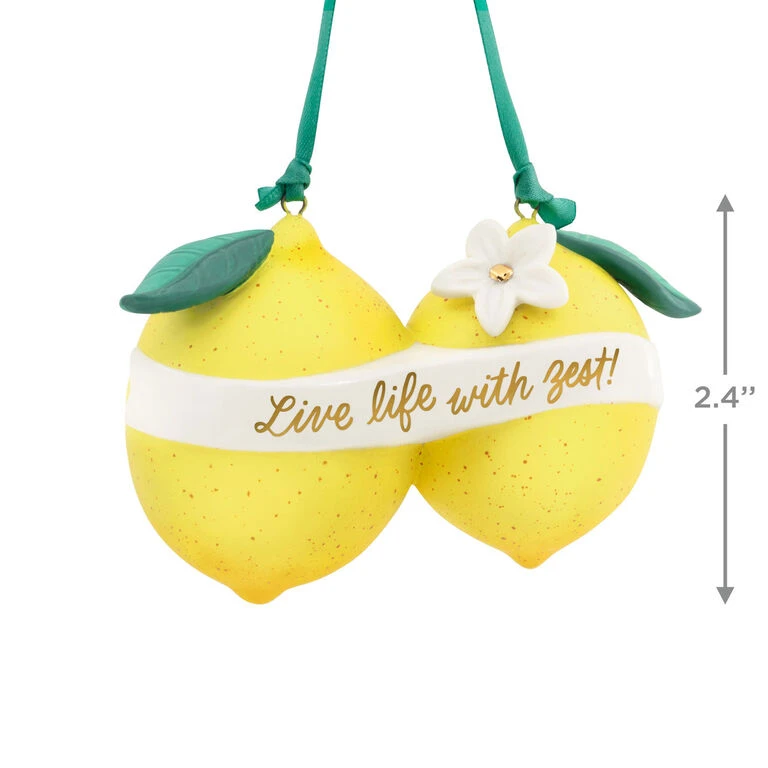 Hallmark Live Life With Zest! Porcelain Ornament - Image 3
