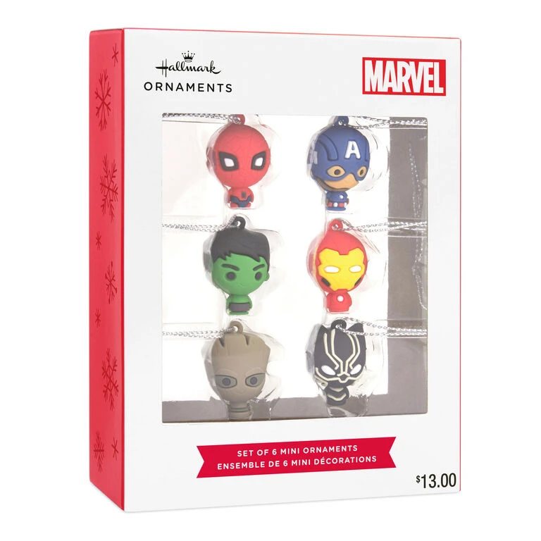 Mini Marvel Super Heroes Shatterproof Hallmark Ornaments, Set Of 6 - Image 4