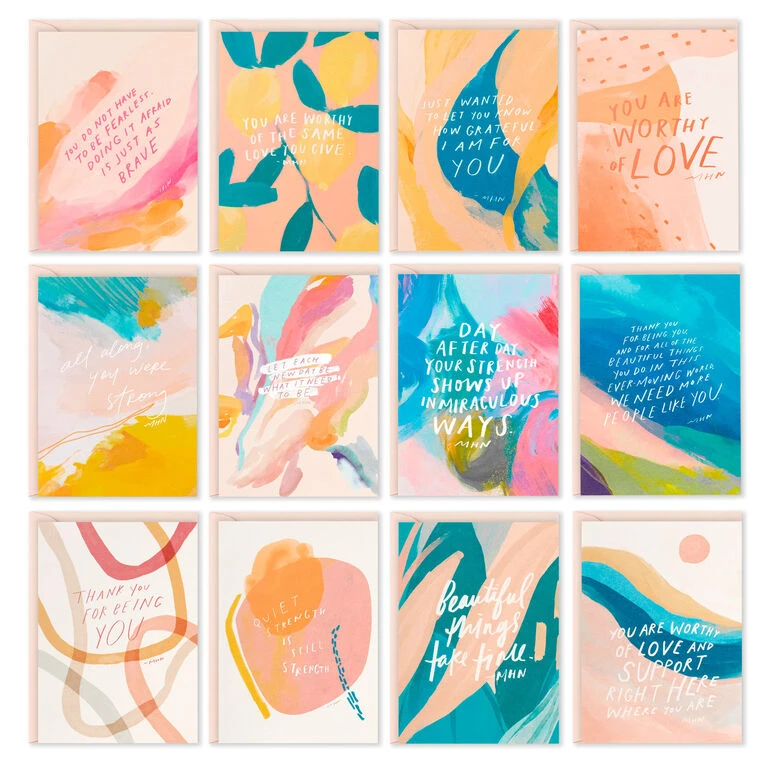Hallmark Morgan Harper Nichols Booklet Of Assorted Blank Note Cards, Pack Of 12 - Image 2