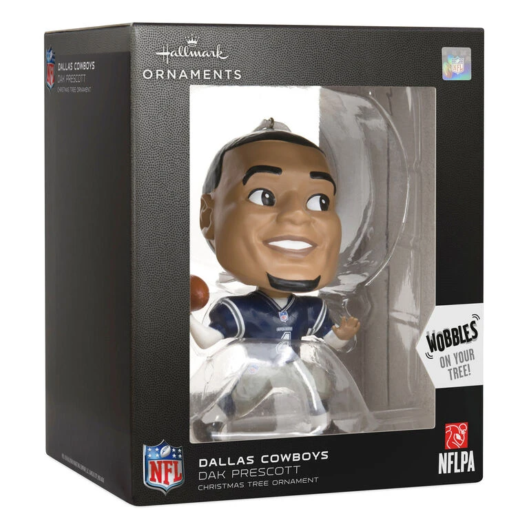 NFL Dallas Cowboys Dak Prescott Bouncing Buddy Hallmark Ornament - Image 4