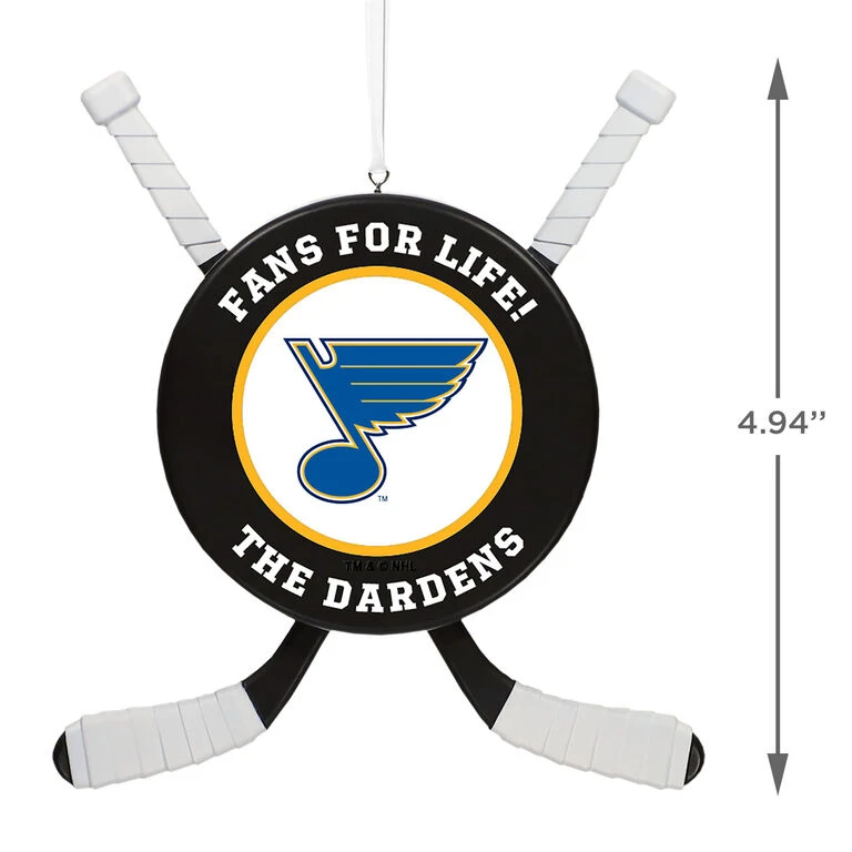 NHL Hockey Personalized Ornament, St. Louis Blues® - Image 3