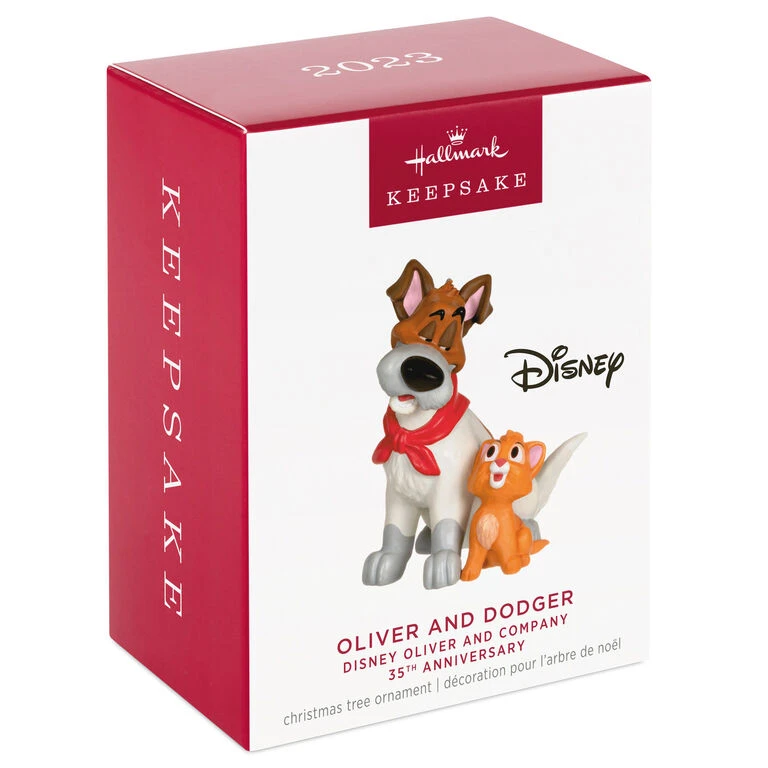 Hallmark Disney Oliver And Company 35th Anniversary Oliver And Dodger Ornament - Image 4