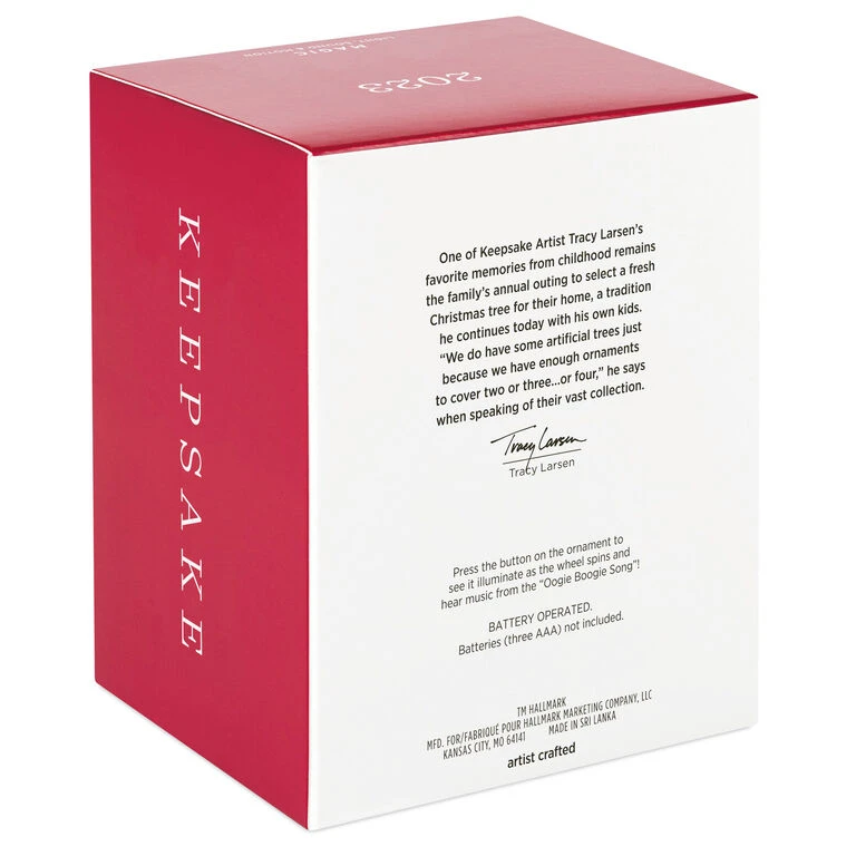 Hallmark Disney Tim Burton's The Nightmare Before Christmas 30th Anniversary Mr. Oogie Boogie Musical Ornament With Light And Motion - Image 5