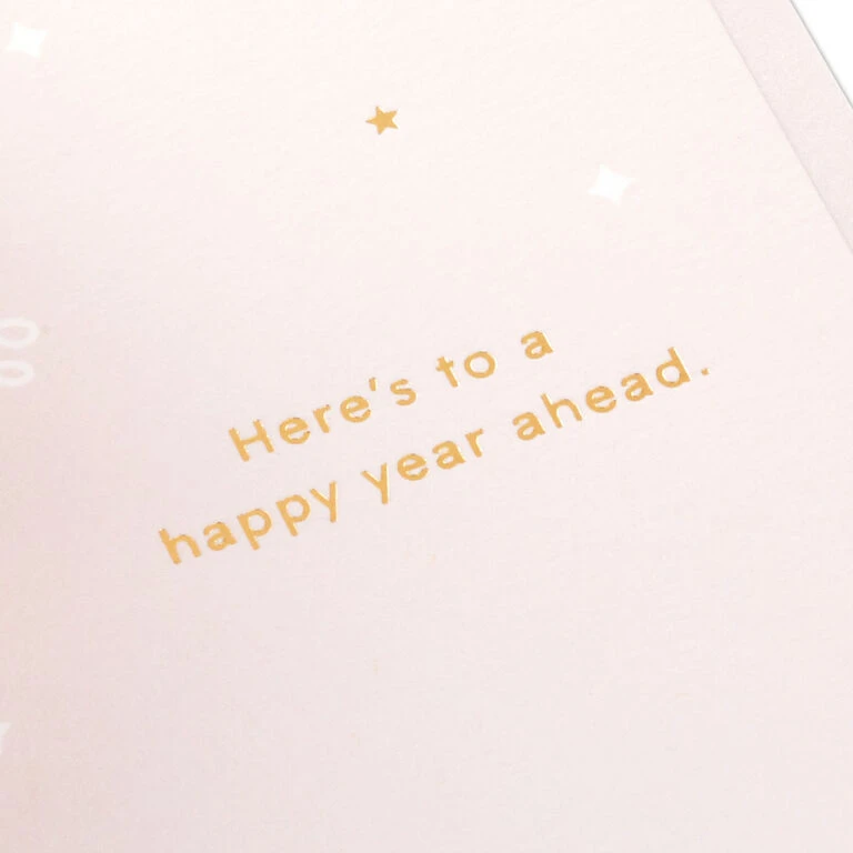 Hallmark Here's To A Happy Year Ahead 3D Pop-Up Birthday Card - Image 3