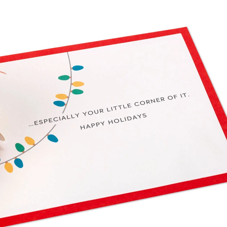 Hallmark Peanuts® Snoopy Joy To The World 3D Pop-Up Christmas Card - Image 4