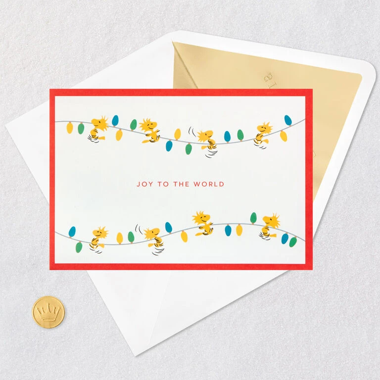 Hallmark Peanuts® Snoopy Joy To The World 3D Pop-Up Christmas Card - Image 5