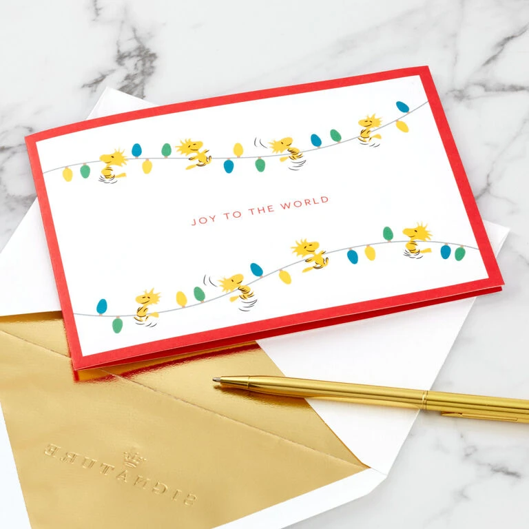 Hallmark Peanuts® Snoopy Joy To The World 3D Pop-Up Christmas Card - Image 6