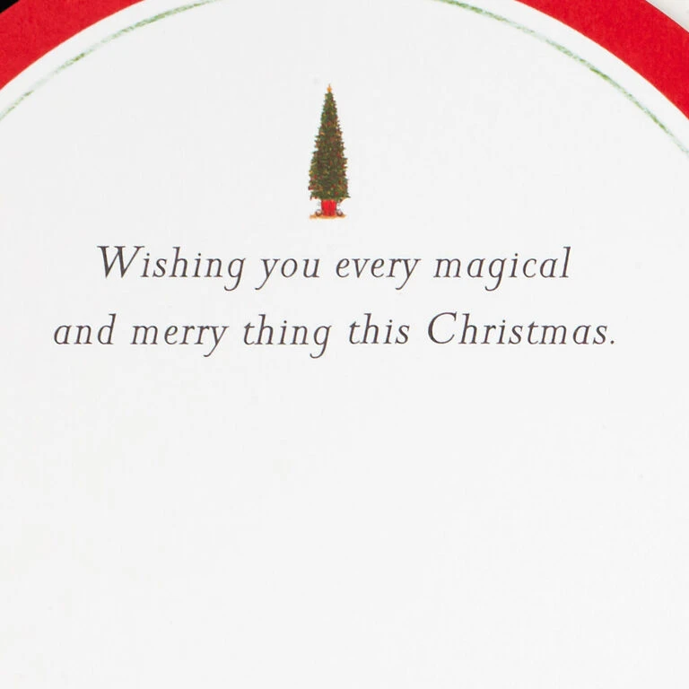 Hallmark Santa's Sleigh Snow Globe Musical 3D Pop-Up Christmas Card With Motion - Image 4