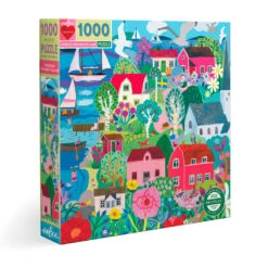 Eeboo Swedish Fishing Village 1000-Piece Jigsaw Puzzle