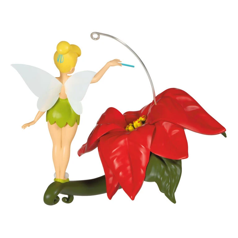 Hallmark Disney Tinker Bell Pixie-Dusted Poinsettia Ornament - Image 6